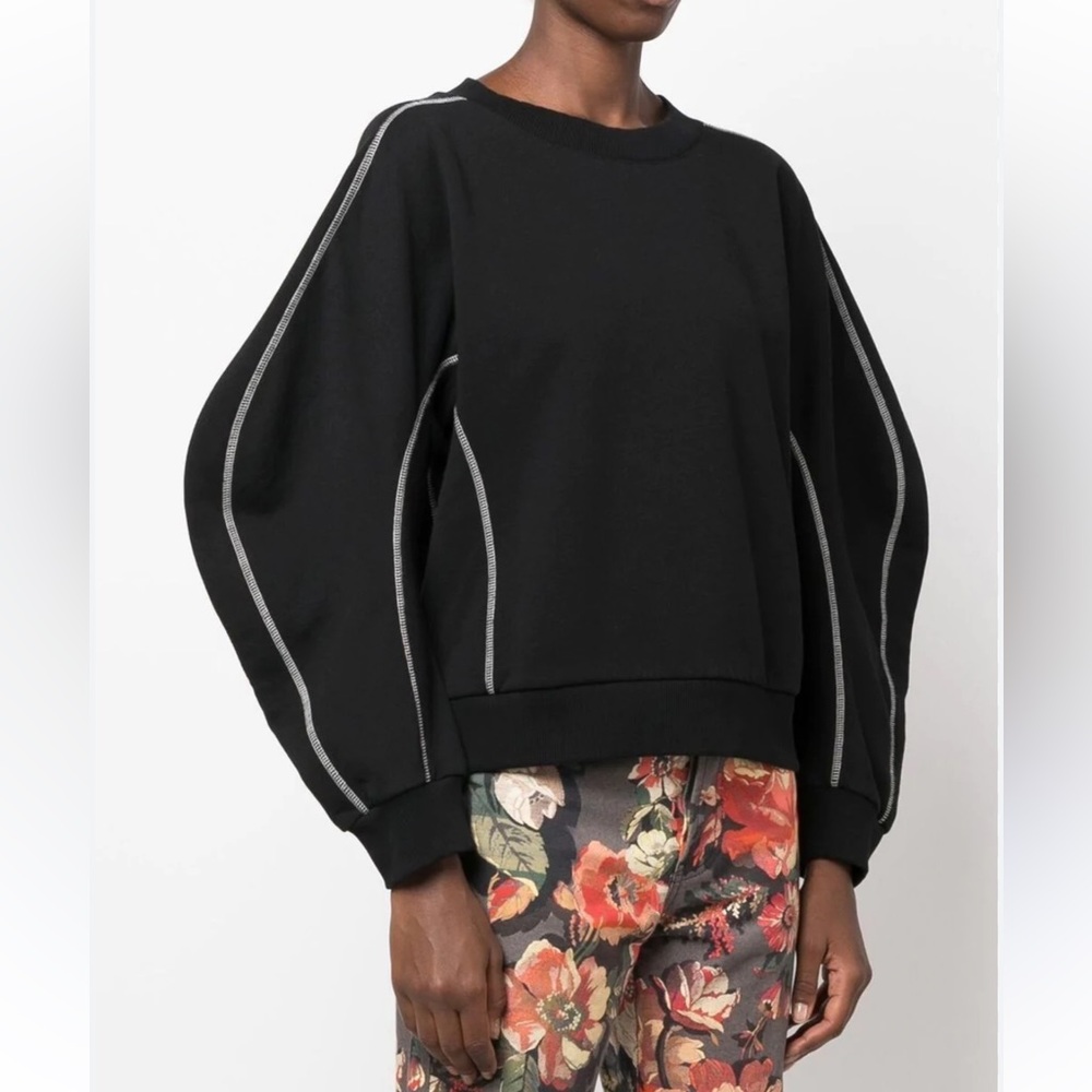 Henrik Vibskov Crackle Sweatshirt Black Size Small